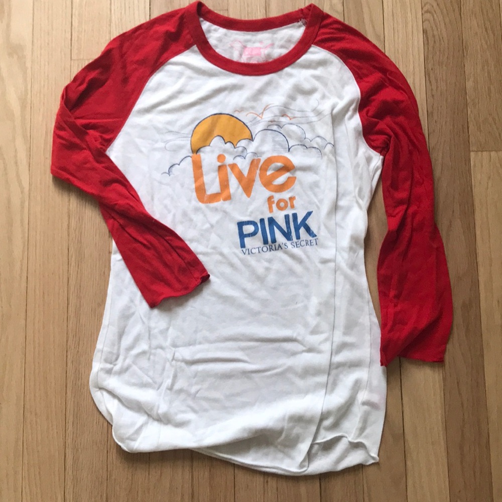 PINK Victoria’s Secret 3/4 Sleeve T-Shirt